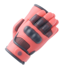 라이딩 장갑 3D 일러스트