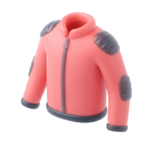 라이딩 자켓 3D 일러스트